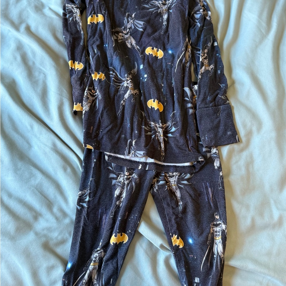 Heroic Nighttime Kids Pajama Set - Black and Yellow